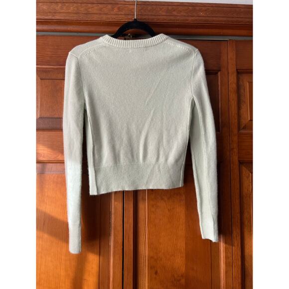 NWT Madewell Women's Cashmere Button-Front Cardigan Sweater Pale Green Size XXS - Picture 10 of 10